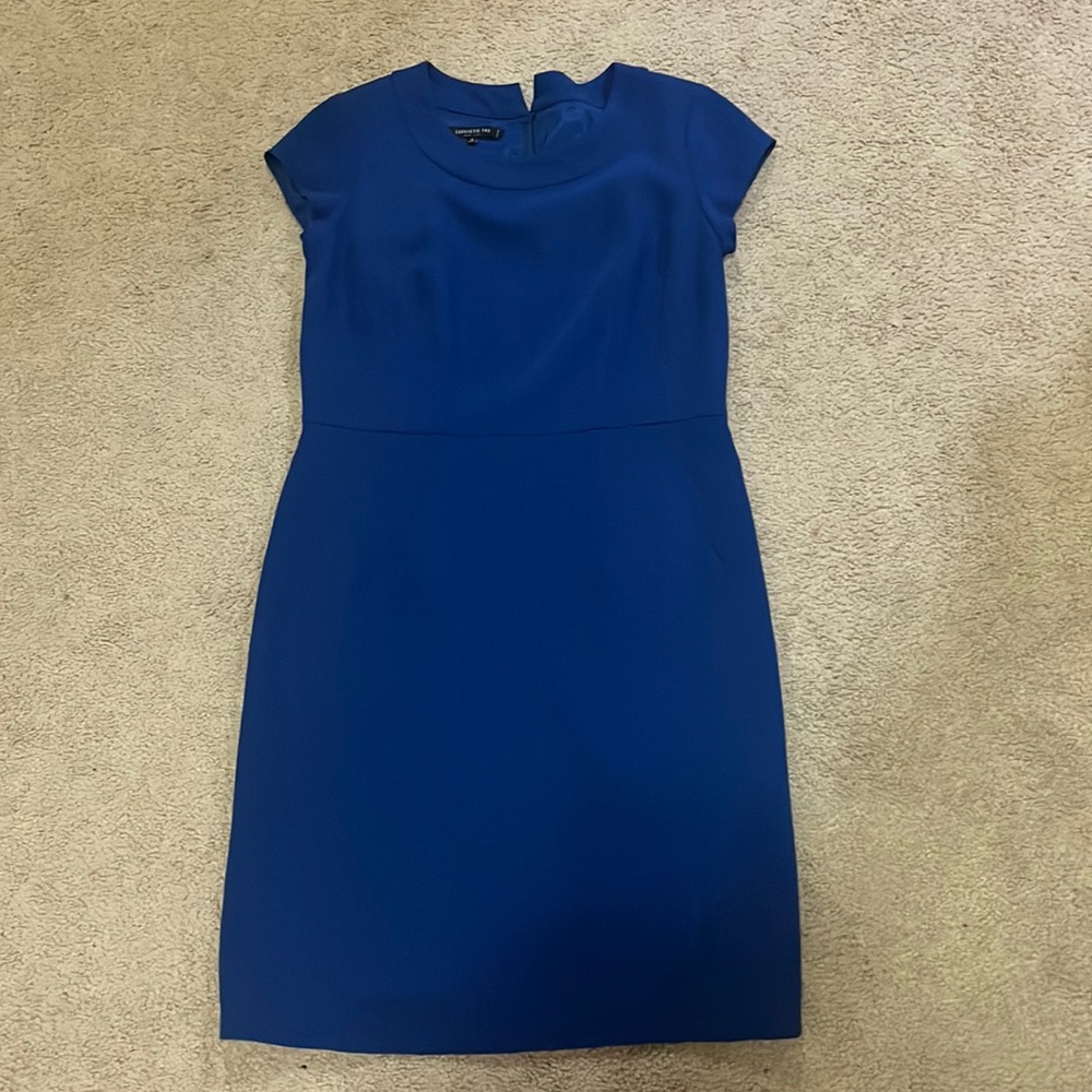 Lafayette 148 blue sheath dress size 6 petites